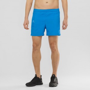 Salomon Agile 5 Shorts Blå | 15946-YBSE