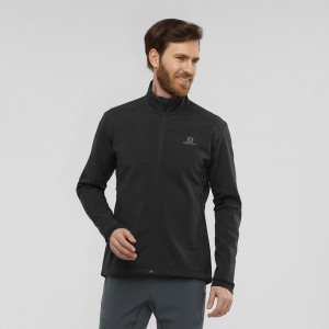 Salomon Agile Softshell Løpejakke Svarte | 82691-FPIQ