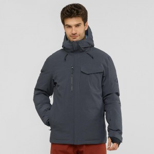 Salomon Arctic Down Jacket M Skijakker Gray | 93650-DNRB