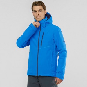 Salomon Blast Jacket M Skijakker Blå | 79864-XAJT