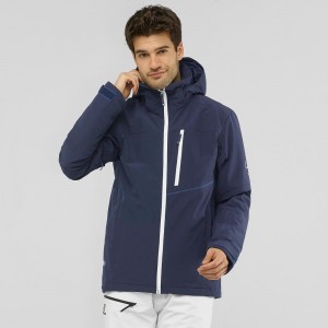 Salomon Blast Jacket M Skijakker Marineblå | 80419-IFBT