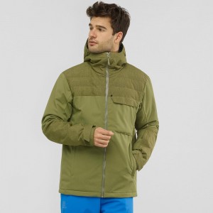 Salomon Deepsteep Jacket M Skijakker Grønn | 93048-DJUY