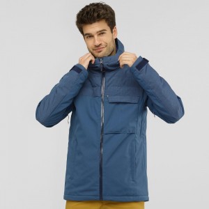 Salomon Deepsteep Jacket M Skijakker Marineblå | 30754-XAEV