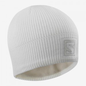 Salomon Logo Caps Hvite | 81432-TMBW