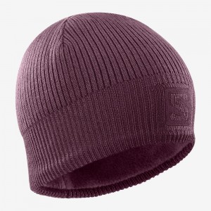 Salomon Logo Caps Lilla | 83704-TSHG