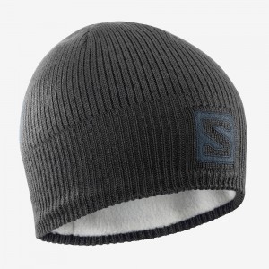 Salomon Logo Caps Svarte | 35602-ISQL