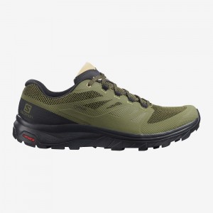 Salomon Outline Brede Gore-Tex Trekking Grønn | 96145-CXGK