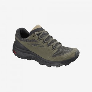 Salomon Outline Gore-Tex Trekking Grønn | 89631-ORQJ