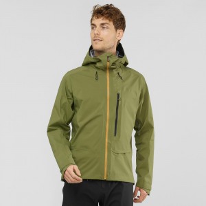 Salomon Outpeak 3L Light Shell Jacket M Skijakker Grønn | 59371-HZVW