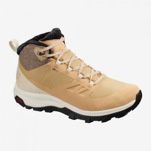 Salomon Outsnap Climasalomon Vanntette Vinterstøvler Brune | 09346-PKUO