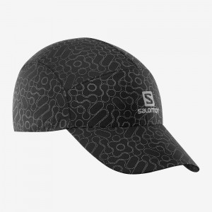 Salomon Reflective Caps Svarte | 34186-XOFN