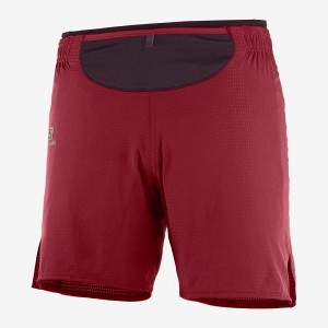 Salomon Sense Kort M Shorts Rød | 71342-IOFC