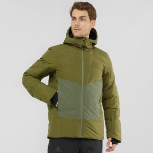 Salomon Snowshelter Jacket M Skijakker Grønn | 38672-JQFD