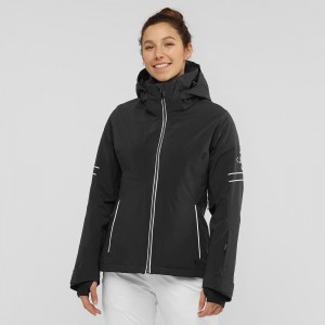 Salomon The Brilliant Jacket W Skijakker Svarte | 03179-XCDR