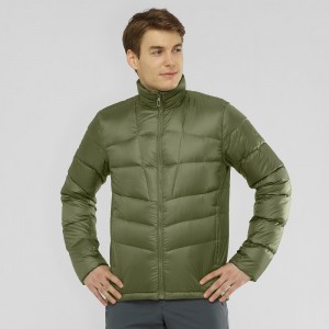 Salomon Transition Down Jacket M Jakke Grønn | 19265-DKFC