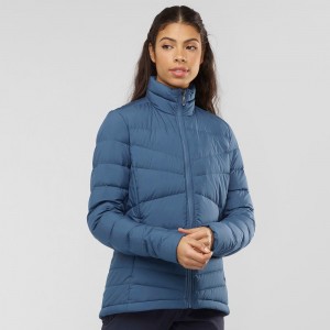 Salomon Transition Down Jacket W Jakke Marineblå | 10429-IZDO