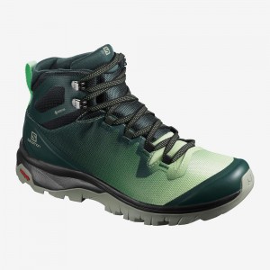 Salomon Vaya Mid Gore-Tex Gå Støvler Grønn | 60178-RNDK