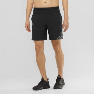 Salomon Xa Trenings Kort M Shorts Svarte | 96402-LATY