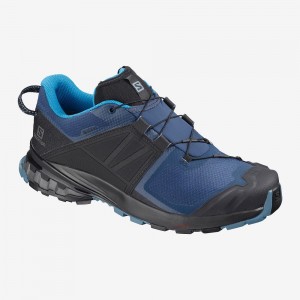 Salomon Xa Wild Gore-Tex Trail Løpesko Blå | 68540-OZKV