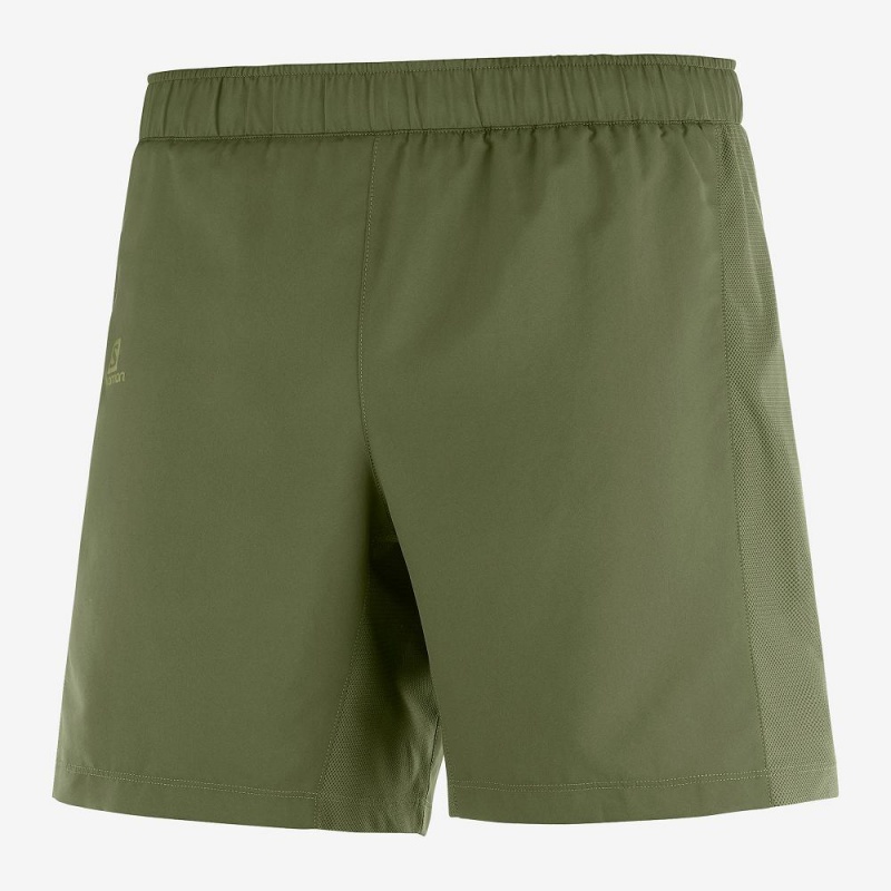 Salomon Agile 2In1 Shorts Grønn | 26197-ZGHN