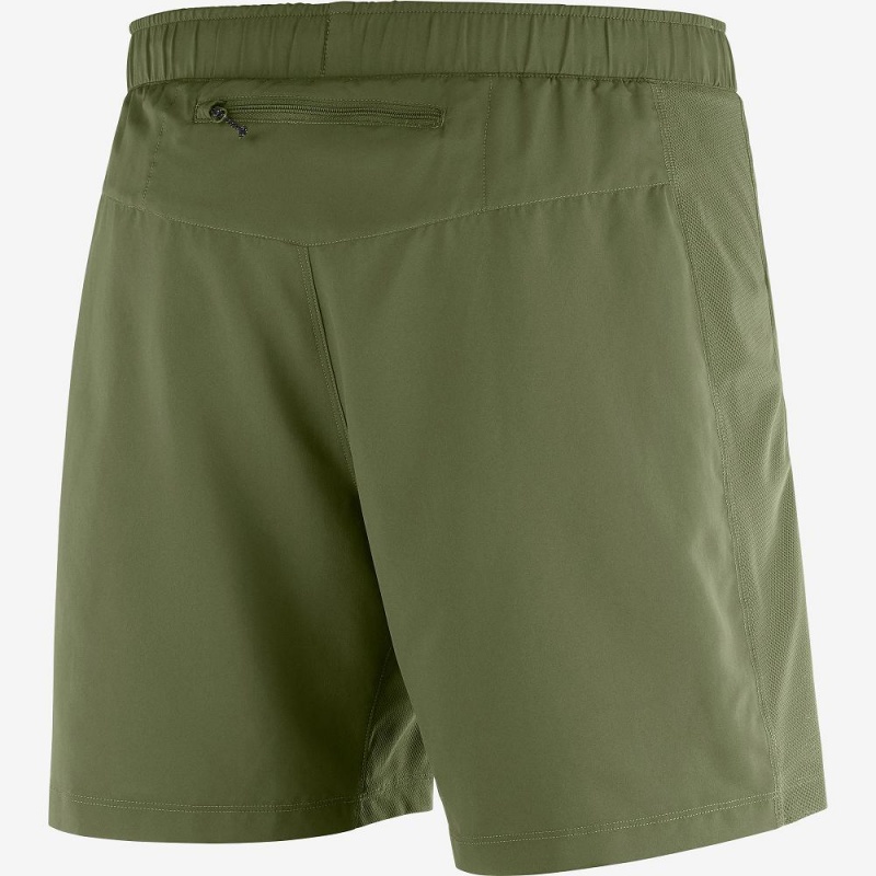 Salomon Agile 2In1 Shorts Grønn | 26197-ZGHN