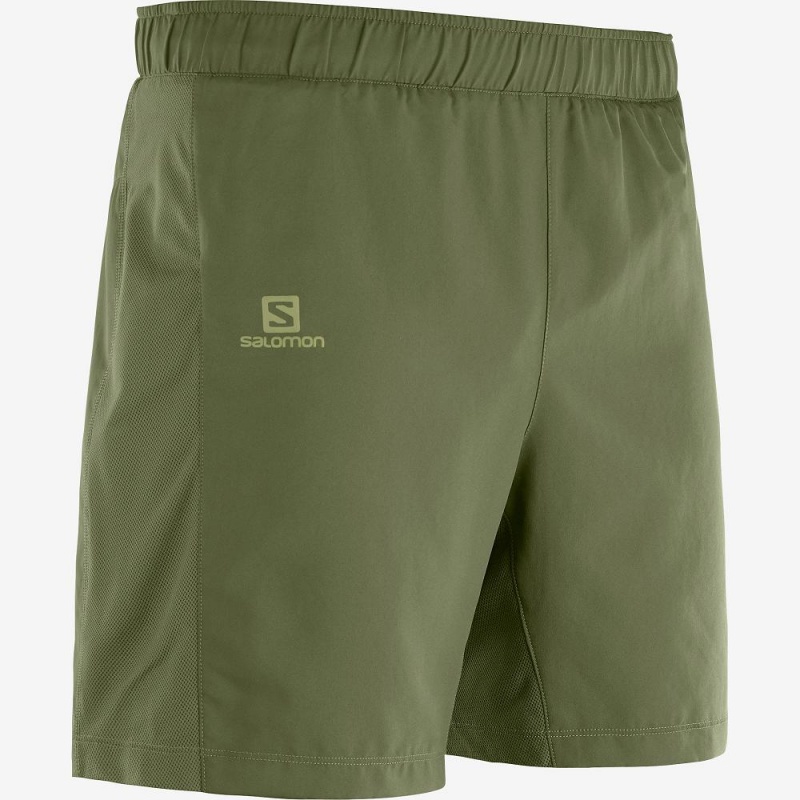 Salomon Agile 2In1 Shorts Grønn | 26197-ZGHN