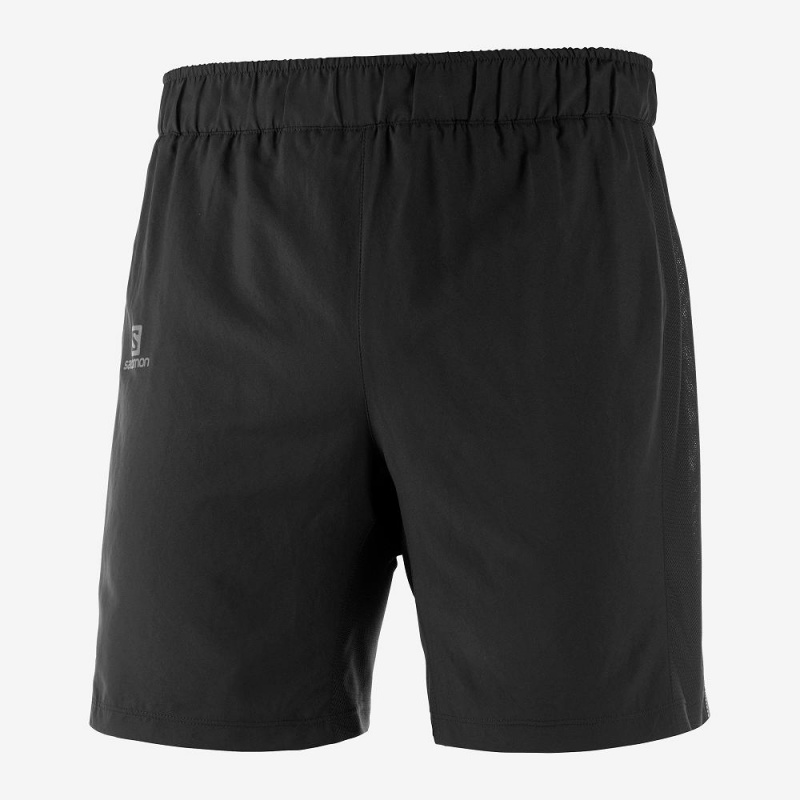 Salomon Agile 2In1 Shorts Svarte | 06591-HQDX