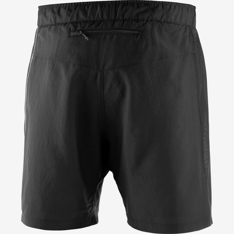 Salomon Agile 2In1 Shorts Svarte | 06591-HQDX