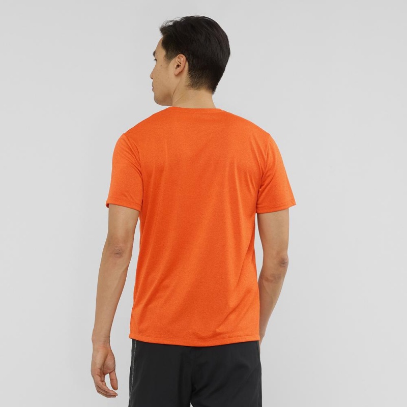 Salomon Agile Grafiske Tee M Topper Oransje | 14852-JSIN