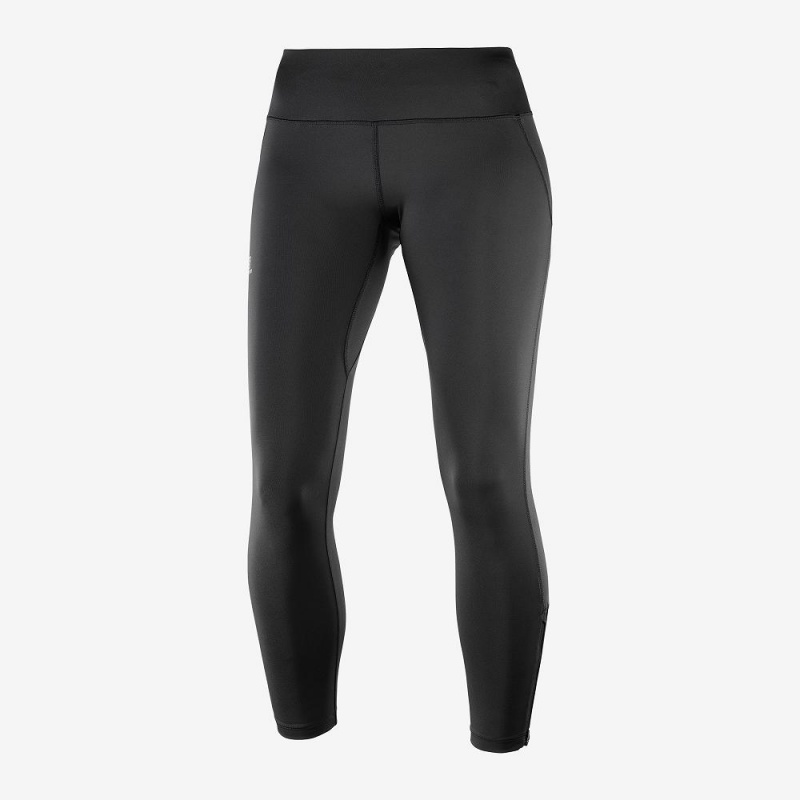 Salomon Agile Long Tights Svarte | 69084-HUWN