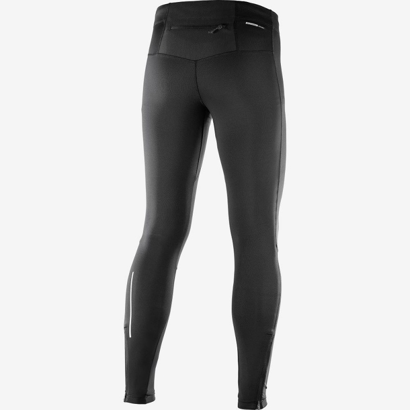 Salomon Agile Long Tights Svarte | 85763-QCJX