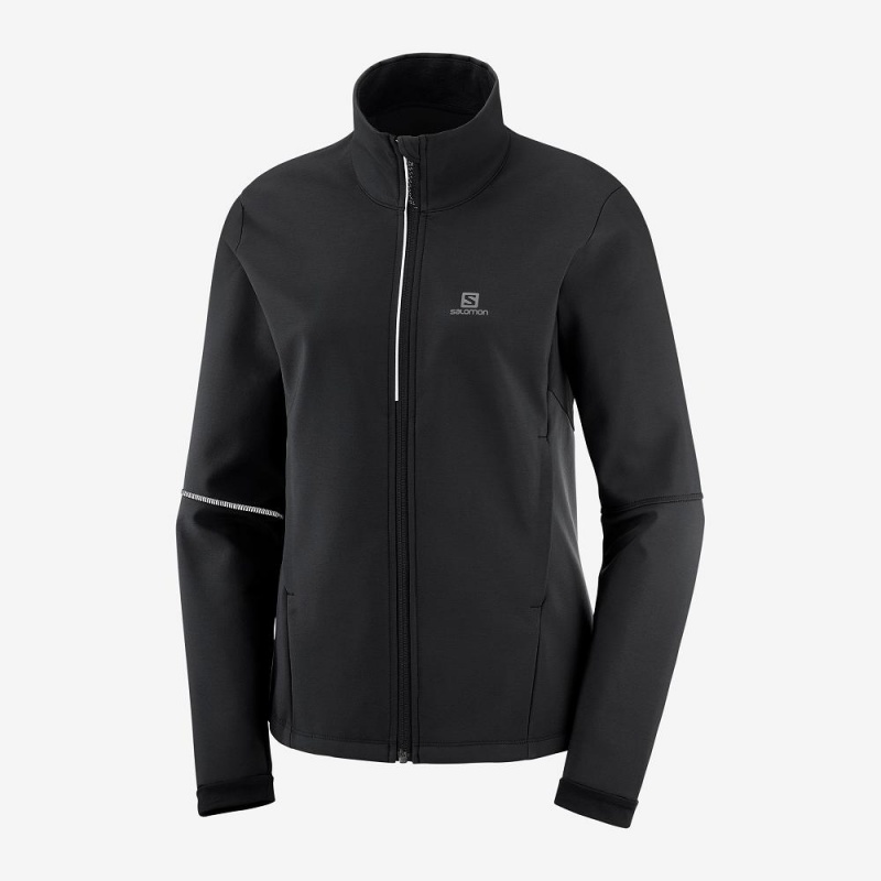 Salomon Agile Softshell Jakke Svarte | 49608-VQKP