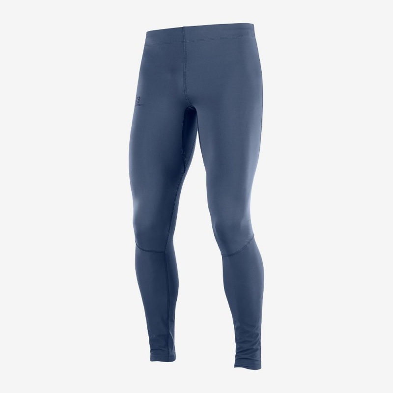 Salomon Agile Warm Tight M Tights Marineblå | 69023-NUVI