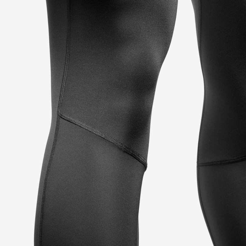 Salomon Agile Warm Tight M Tights Svarte | 58023-PKIU