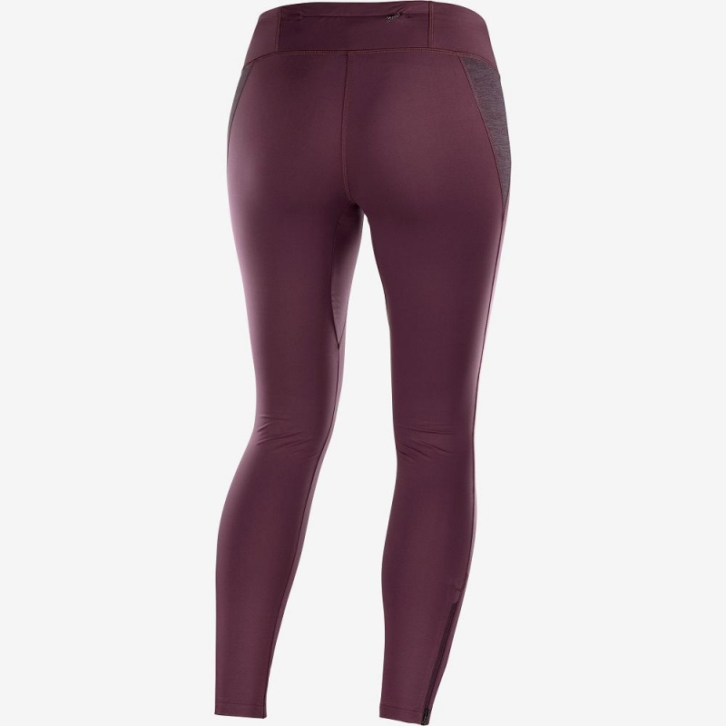 Salomon Agile Warm Tight W Tights Lilla | 74513-RDHG