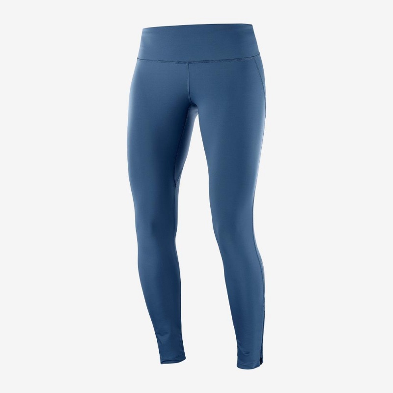 Salomon Agile Warm Tight W Tights Marineblå | 34089-WTUY