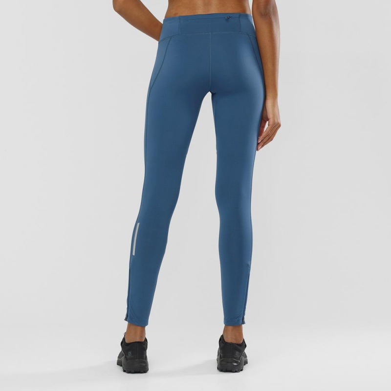 Salomon Agile Warm Tight W Tights Marineblå | 34089-WTUY