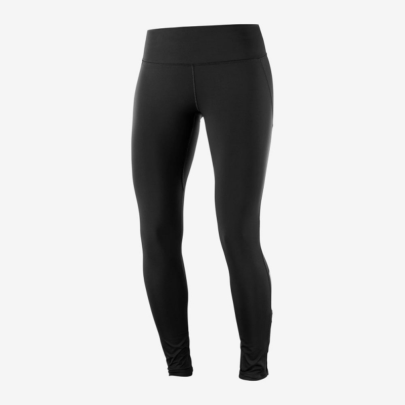 Salomon Agile Warm Tight W Tights Svarte | 49107-CKSO