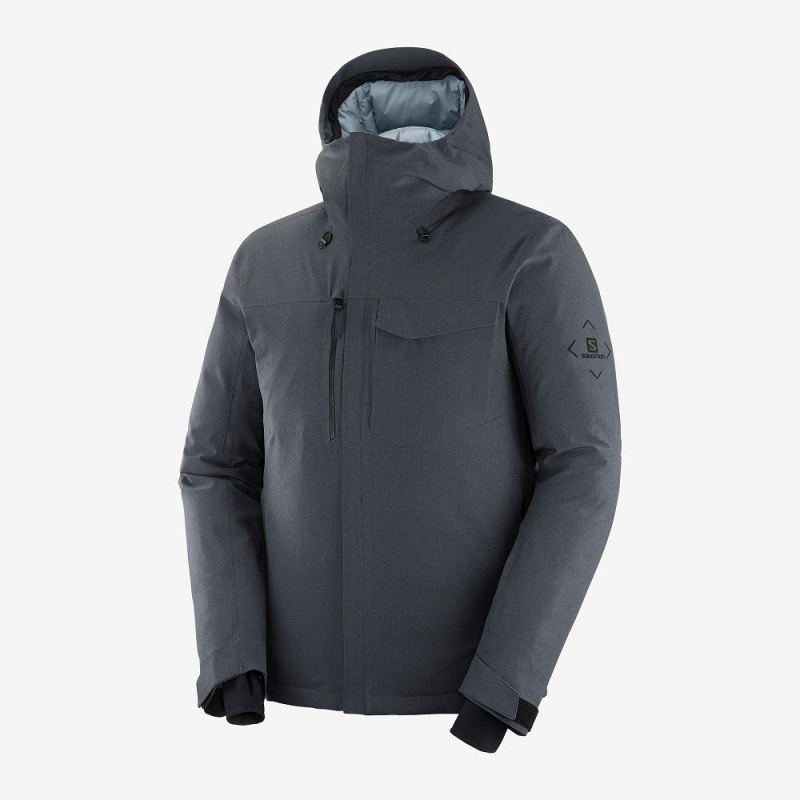 Salomon Arctic Down Jacket M Skijakker Gray | 93650-DNRB