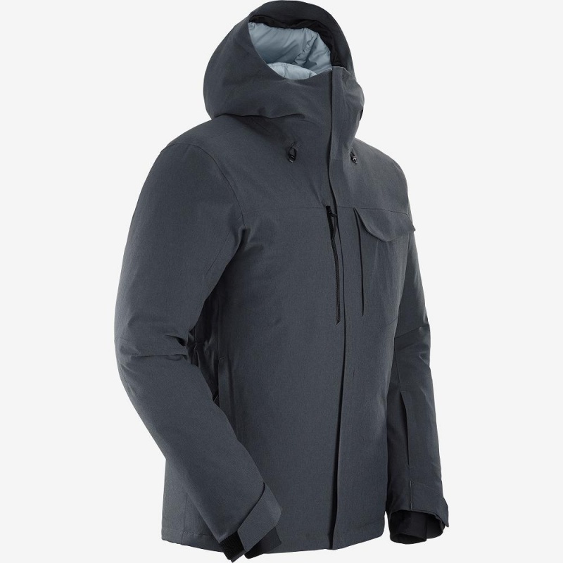 Salomon Arctic Down Jacket M Skijakker Gray | 93650-DNRB