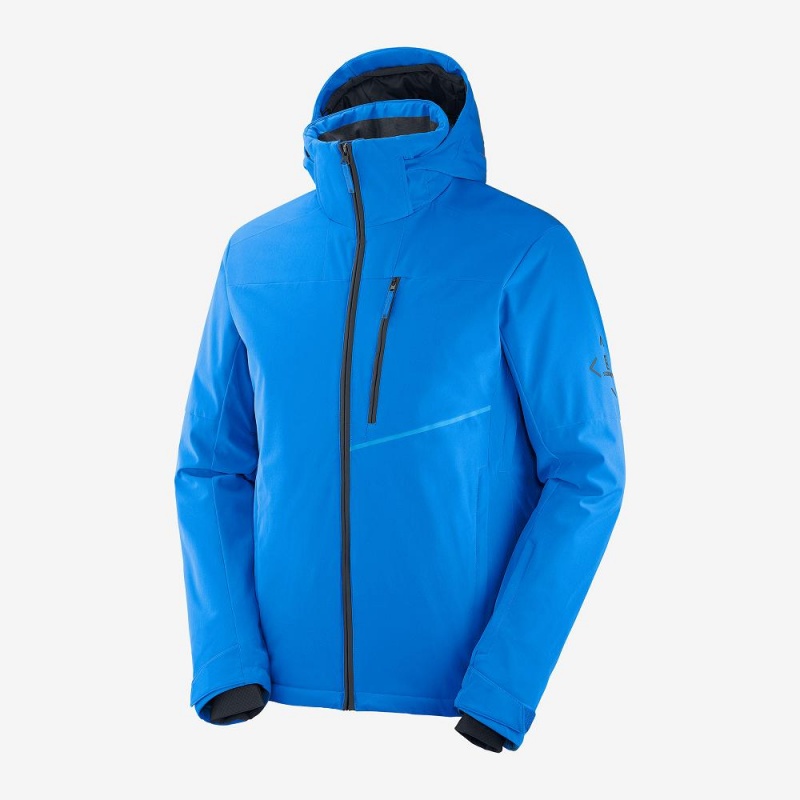 Salomon Blast Jacket M Skijakker Blå | 79864-XAJT