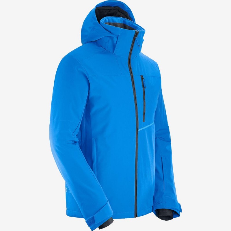 Salomon Blast Jacket M Skijakker Blå | 79864-XAJT