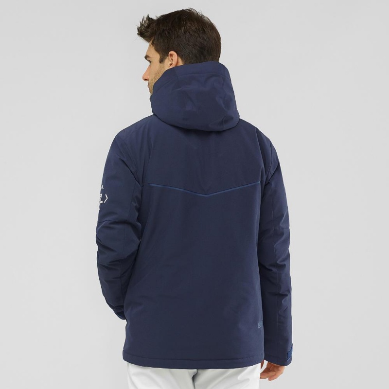 Salomon Blast Jacket M Skijakker Marineblå | 80419-IFBT