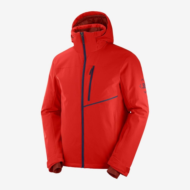 Salomon Blast Jacket M Skijakker Rød | 14392-LRQA