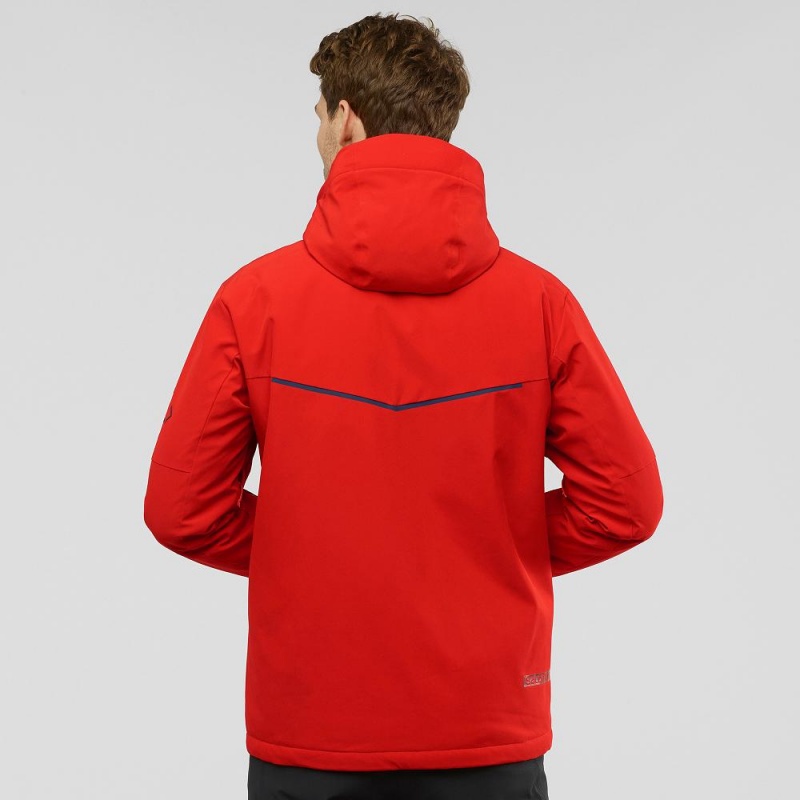 Salomon Blast Jacket M Skijakker Rød | 14392-LRQA