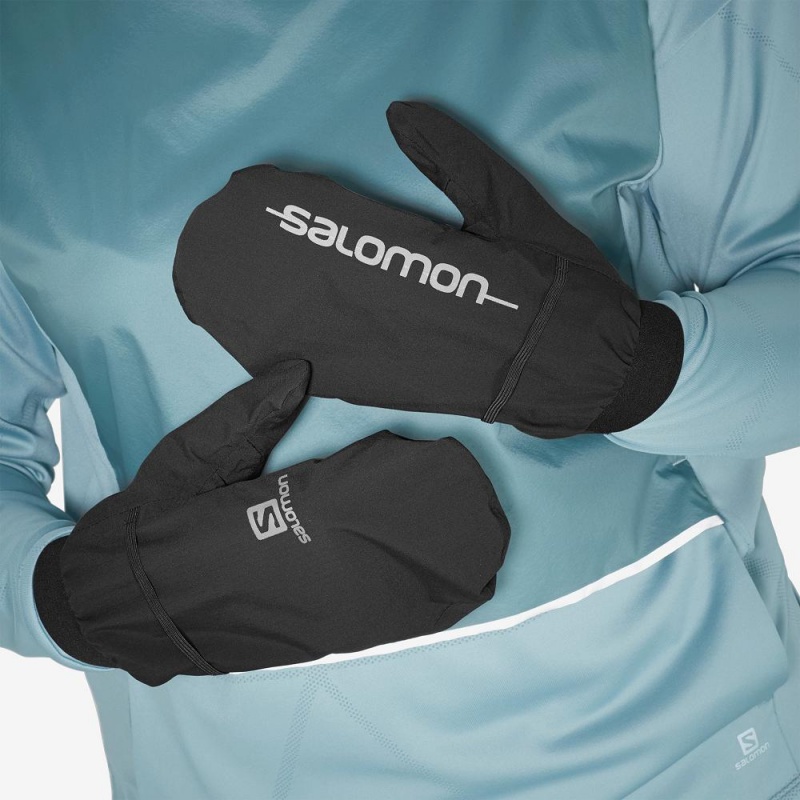 Salomon Bonatti Wp Mitten U Hansker Svarte | 82063-ZLTB