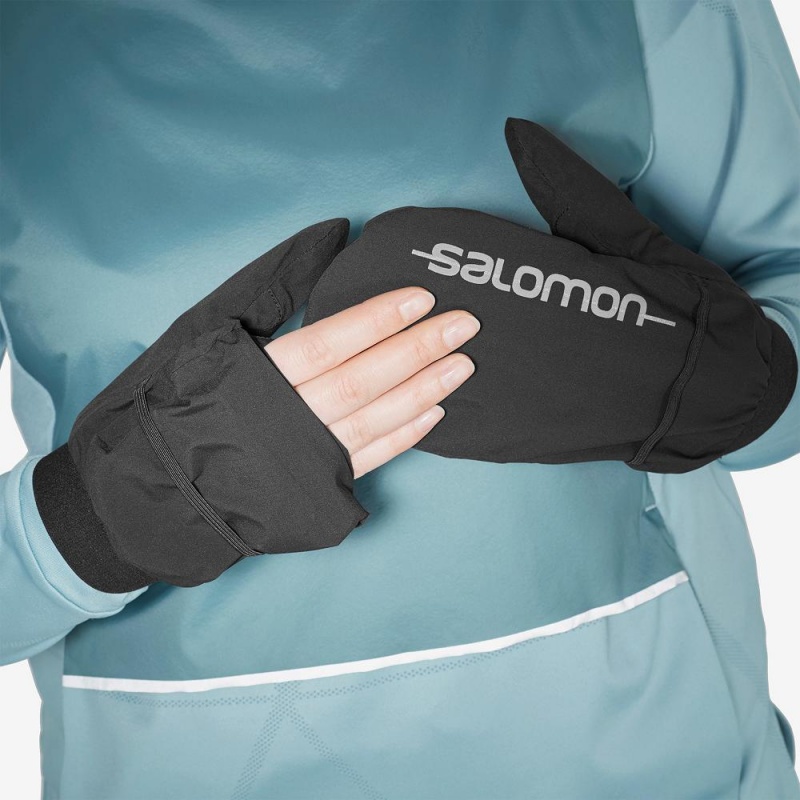 Salomon Bonatti Wp Mitten U Hansker Svarte | 82063-ZLTB