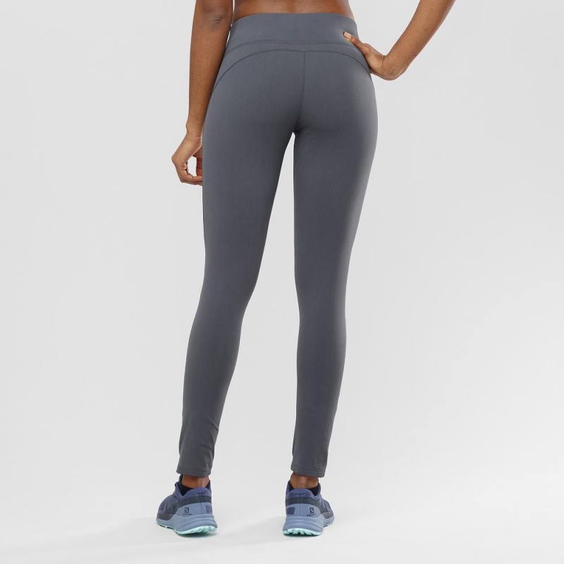 Salomon Comet Warm Tight W Tights Gray | 34852-VQUG