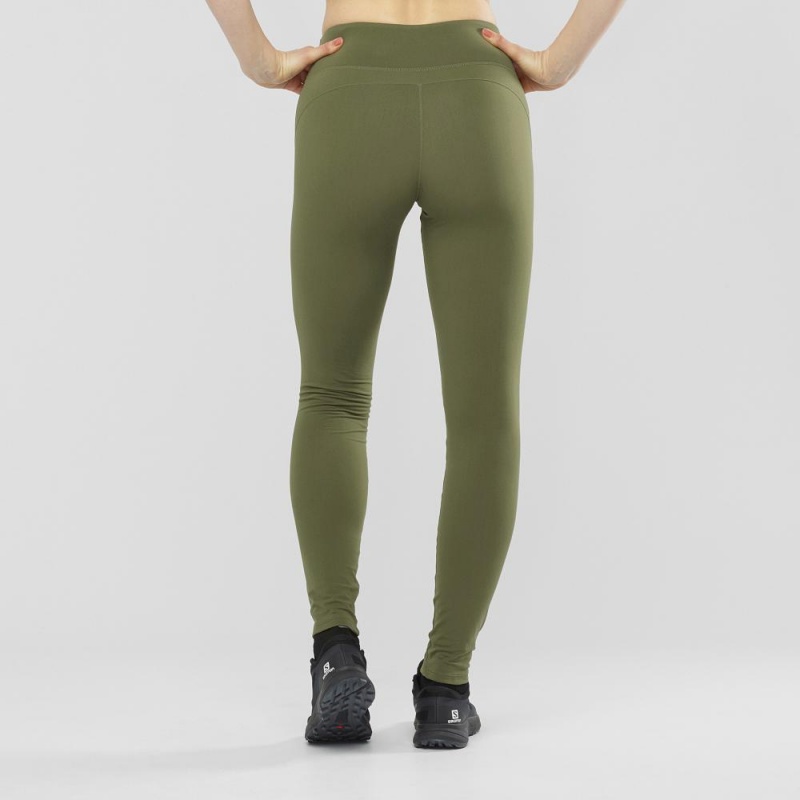 Salomon Comet Warm Tight W Tights Grønn | 16857-BTUW