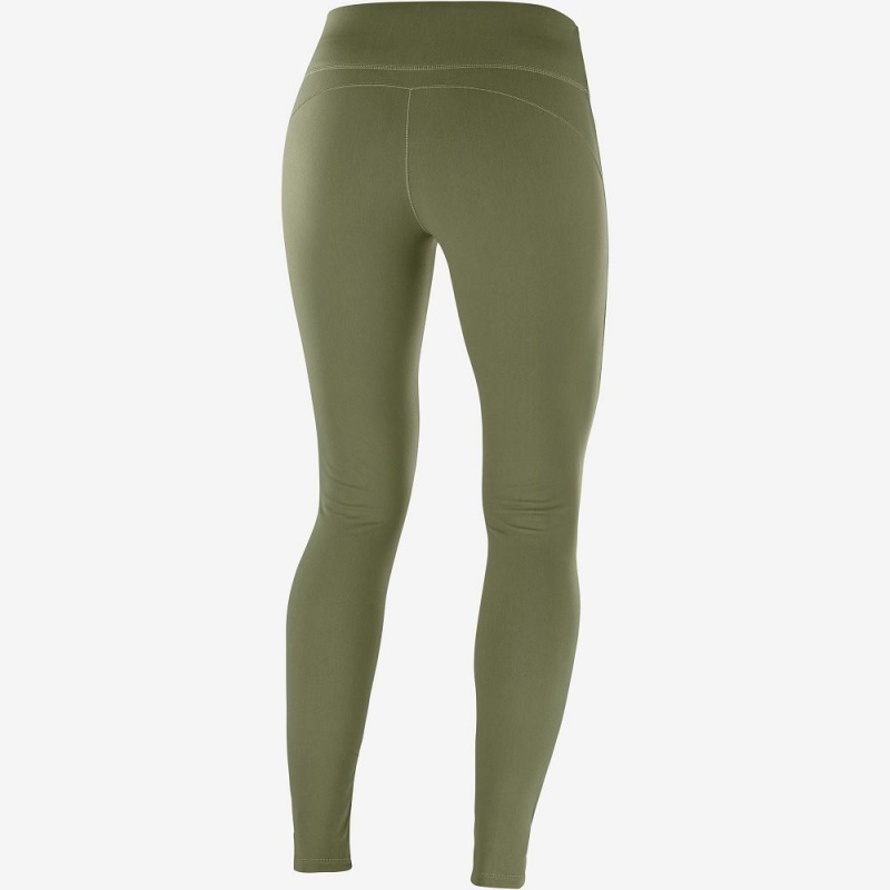 Salomon Comet Warm Tight W Tights Grønn | 16857-BTUW